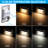 5CCT 120V Line Voltage LED Step Lights, Dimmable Indoor Outdoor Stair Lights, Aluminum Outdoor Stair Deck Light, White-131595494