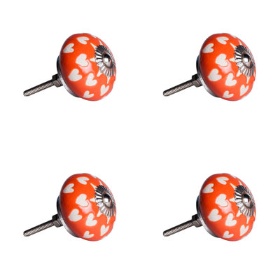 Paquet de poignées rondes de 1/5 po de diamètre peintes à la main