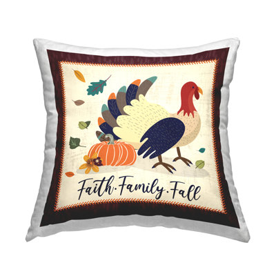 Coussin Faith Family Fall Autumn