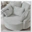 Fauteuil demi-tonneau pivotant à 360 °-1100501260
