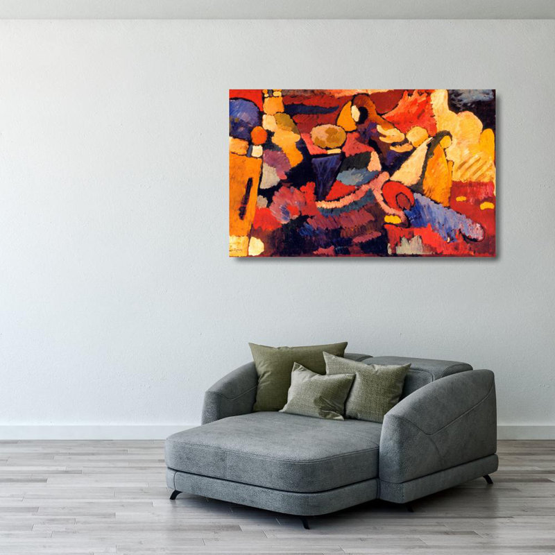 Improvisation on Mahogany, c.1910, 25" H x 40" W