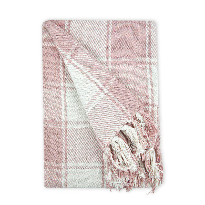 Allardt Throw Blanket, 178cm W x 254cm L, Blush Pink