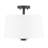 Billet 3-Light Convertible Pendant/Semi-Flush with Fabric Shades-100090069