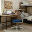 Petite chaise de bureau compacte sans accoudoirs - parfaite pour le bureau d'étude de bureau à domicile, conception moderne peu encombrante-371844360-371844373