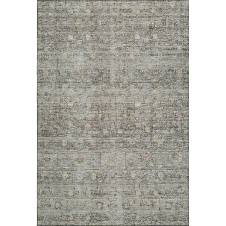 Premium Machine Washable Ponce AMF1768 Geometric Rug