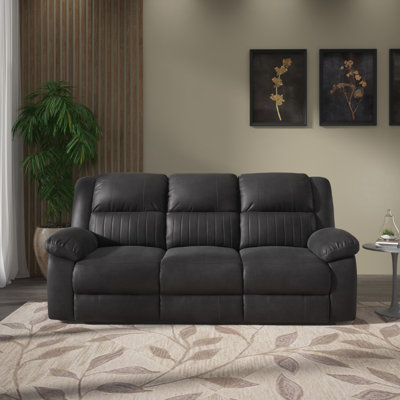 Black Reclining Sofa
