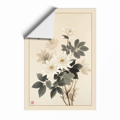 Flowering Branch Japandi - Framed Print