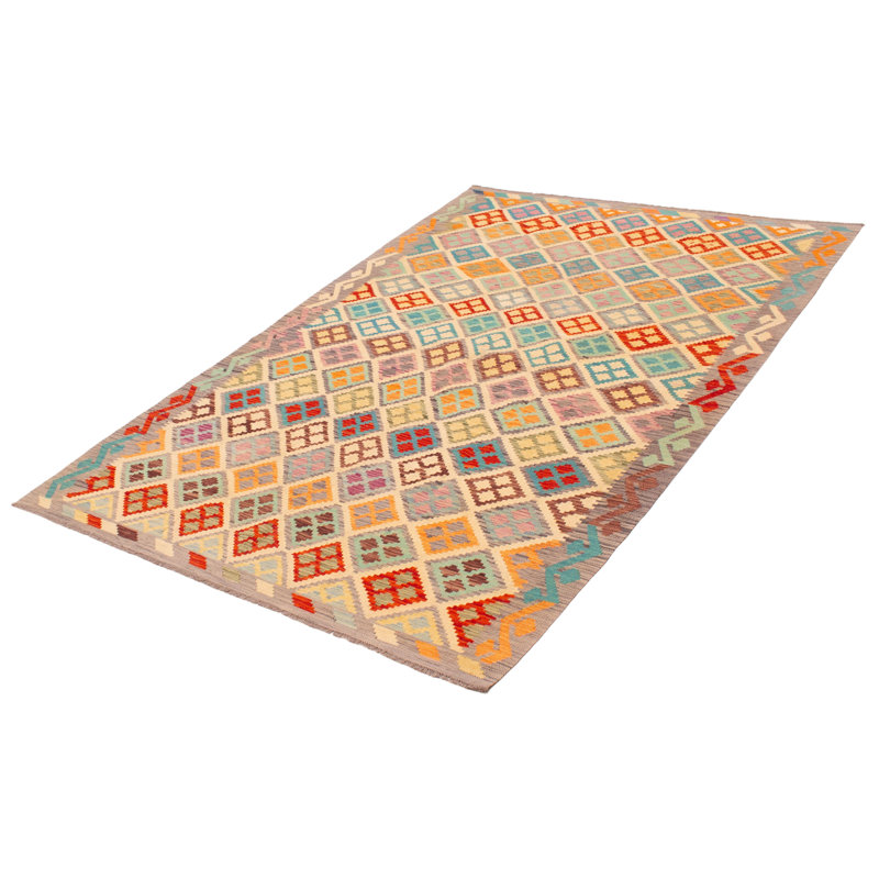 Tapis unique en laine nouvel âge 6 pi 6 po x 9 pi 8 po Braeswood