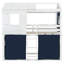 Lit simple superposé en bois avec tente, bleu et blanc (ancien SKU: LT000379AAC)-1985209621