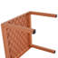 Ensemble de meubles modernes avec coussins de siège et structure en PP et en acier, 2 chaises d'appoint et 1 table basse-1855049011