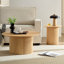 Round wooden coffee table-1559270104