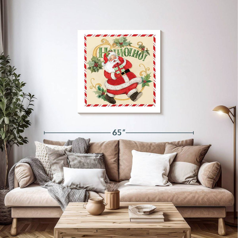 Père Noël rétro Lelend, H 36 po x l 36 po