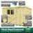 10ft x 8ft Pent Shed - Double Door with Windows