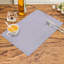 Silver PVC Placemats Set Scratch Heat Resistant Washable Table Protectors for Christmas Table Decor-1506167908