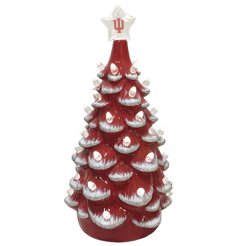 NCAA College Spirit Ceramic Tree, Indiana Hoosiers