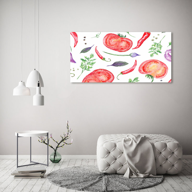 Tomato And Spices - Wrapped Canvas Print