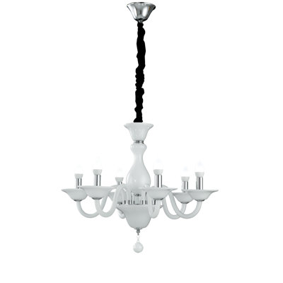 Ferrante 6 - Light Candle Style Chandelier