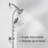 Rain Fixed Shower Head 1.8 GPM GPM-64574958
