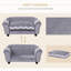 Dog Sofa Cat Couch Bed for XS Dogs with Removable Sponge Cushion-87992094