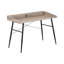 Bureau d'ordinateur pour bureau à domicile, 122 cm (48 po), stratifié brun et métal noir, design moderne avec rangement. Bureau de 122 cm (48 po) de longueur, stratifié.-1063858526