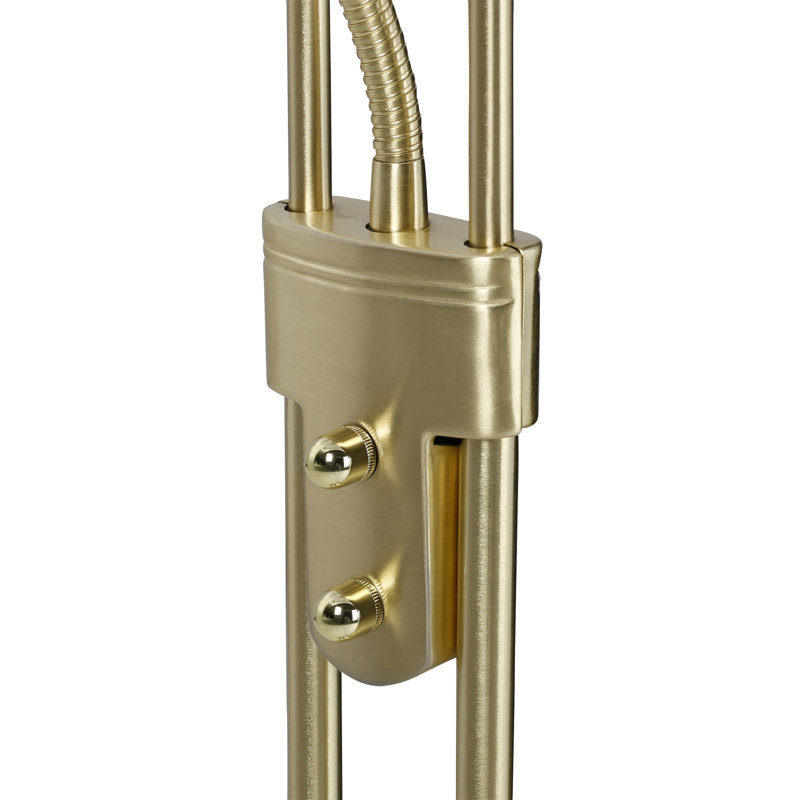 Valentin 180cm LED Torchiere Floor Lamp, 1 x 16.7W LED, 18.7V + 1 x 4.5W LED, 9.4V, Brass matt
