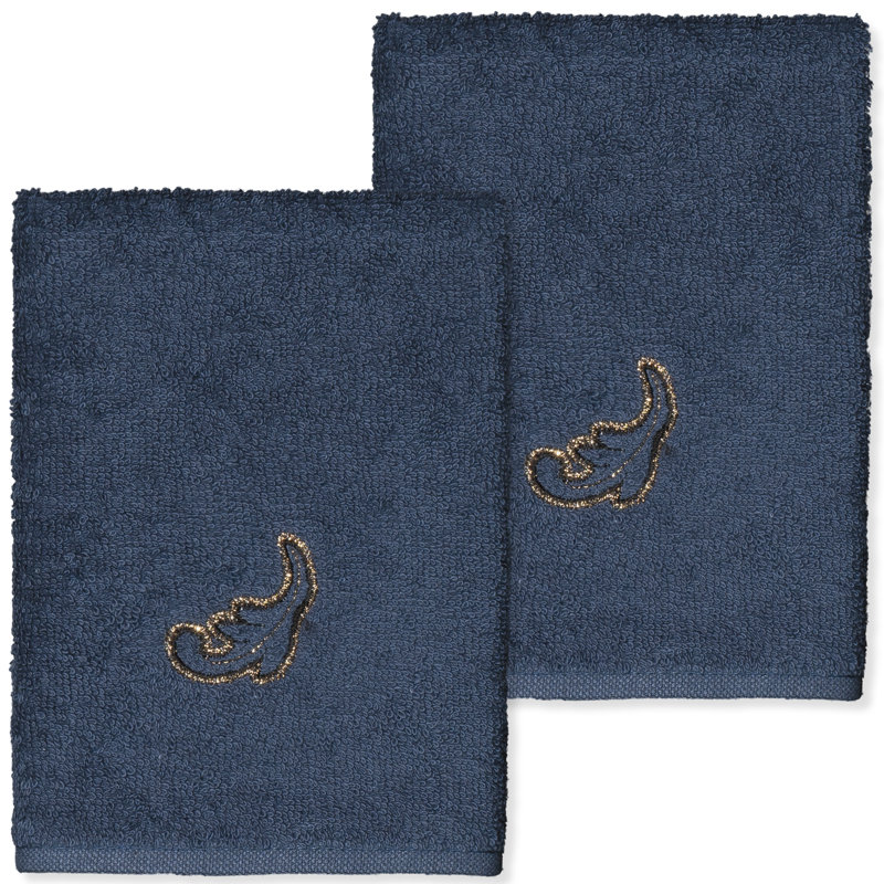  Turkish Cotton Washcloth, Midnight Blue