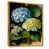 Toile avec cadre flottant or