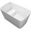 Baignoire de trempage autoportante en acrylique de 49 po, bain de trempage japonais de forme carrée, conception à asseoir avec trop-plein chromé et bonde pour livraison express