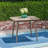 Outdoor Square Acacia Wood Table with Straight Legs-1889956530