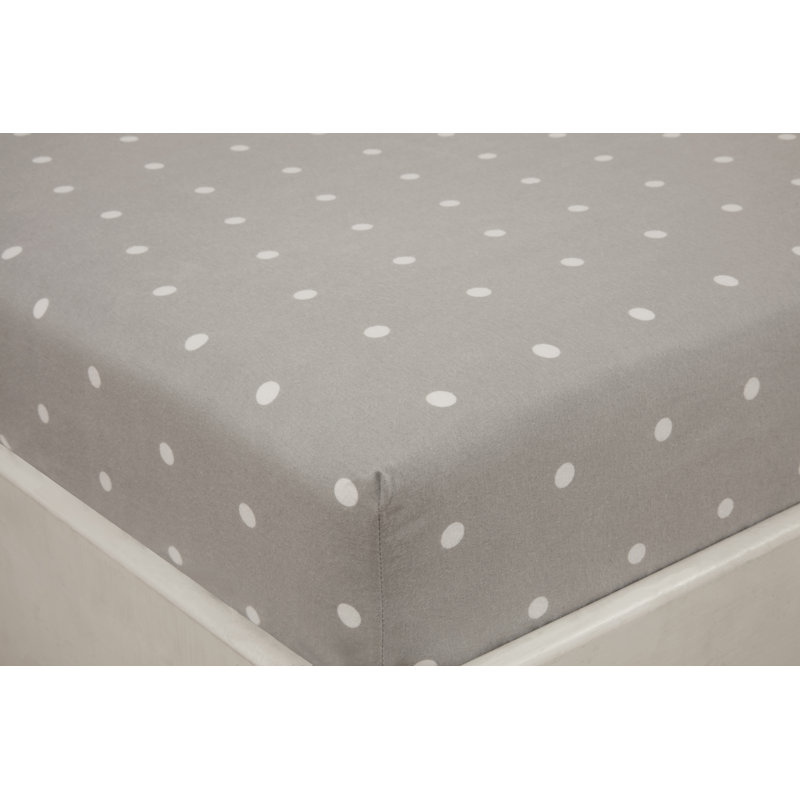 Balke 100% Cotton Percale Fitted Sheet, Grey, Kingsize (5')