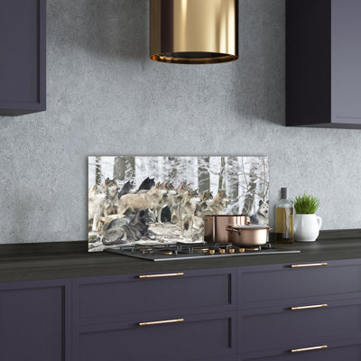 Franta 50cm W x 100cm L Glass Peel and Stick Panel