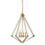 Lustre géométrique à 4 lumières de style bougie Loper-1028582865