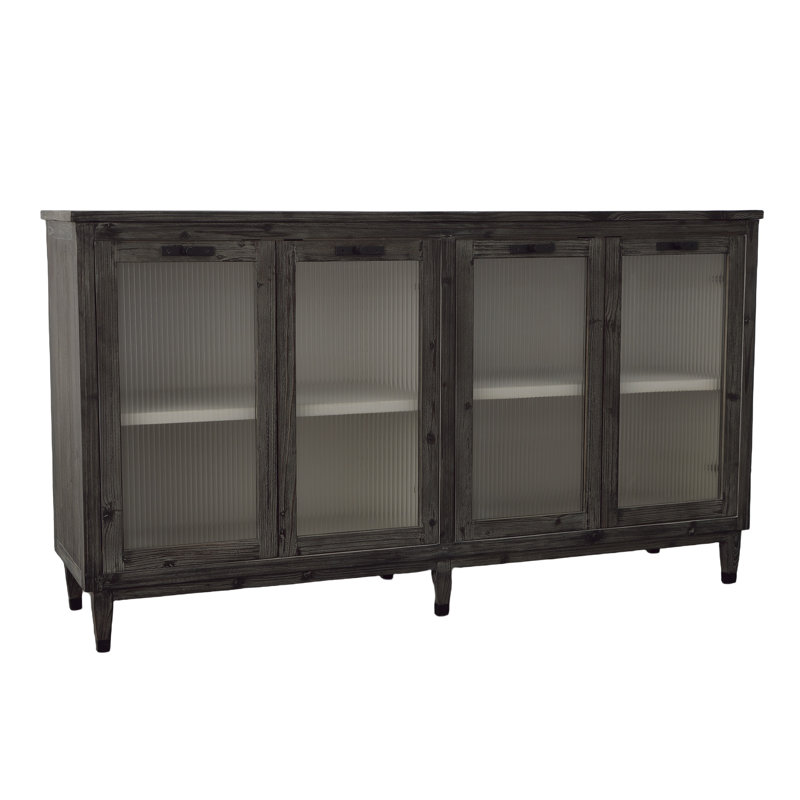 Buffet en bois de pin de 72 po de largeur Vladiana