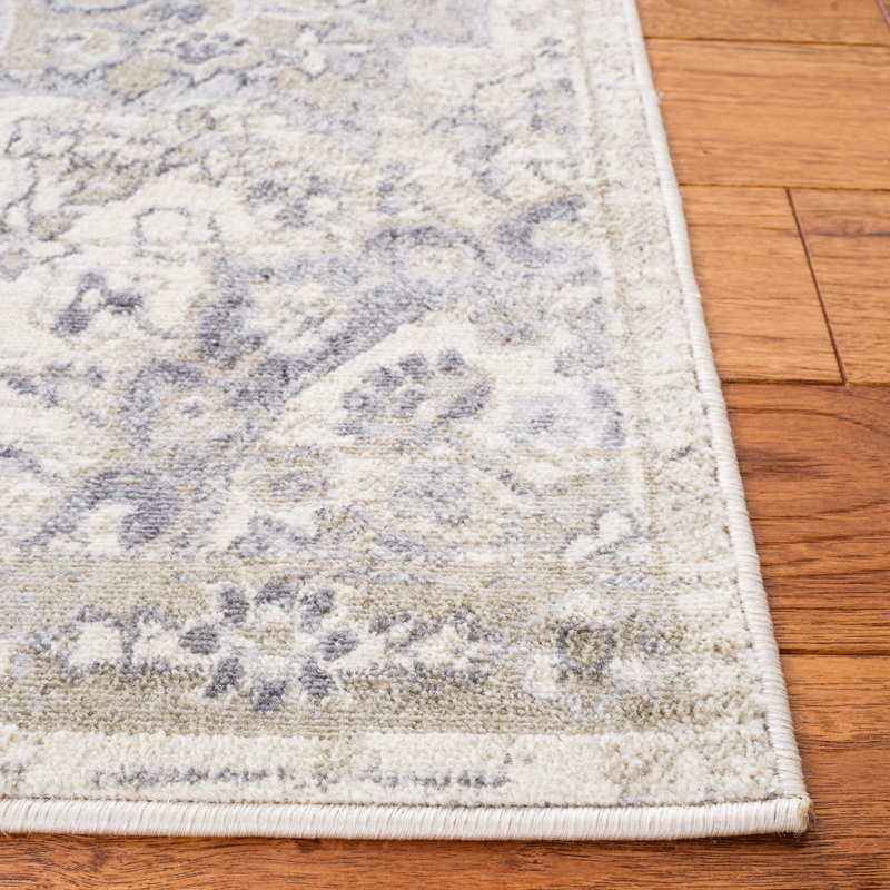 Callum Oriental Ivory/Beige Area Rug, Runner 2' x 8'