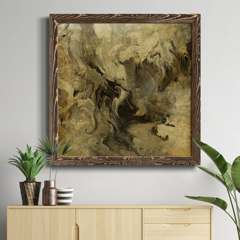 «Sundown Turnwood II», reproduction d'art sur toile encadrée, H 20 po x l 20 po x P 1,5 po, Encadré de bois de noyer