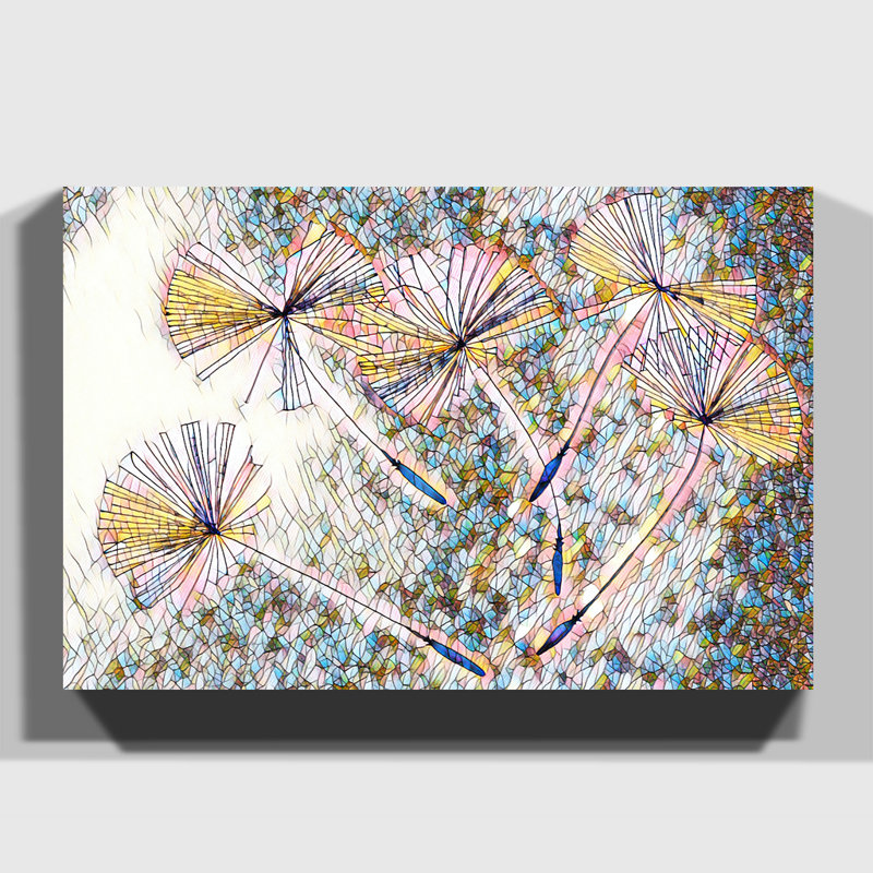 Flower Dandelion Seeds 1 - Wrapped Canvas, 50cm H x 76cm W