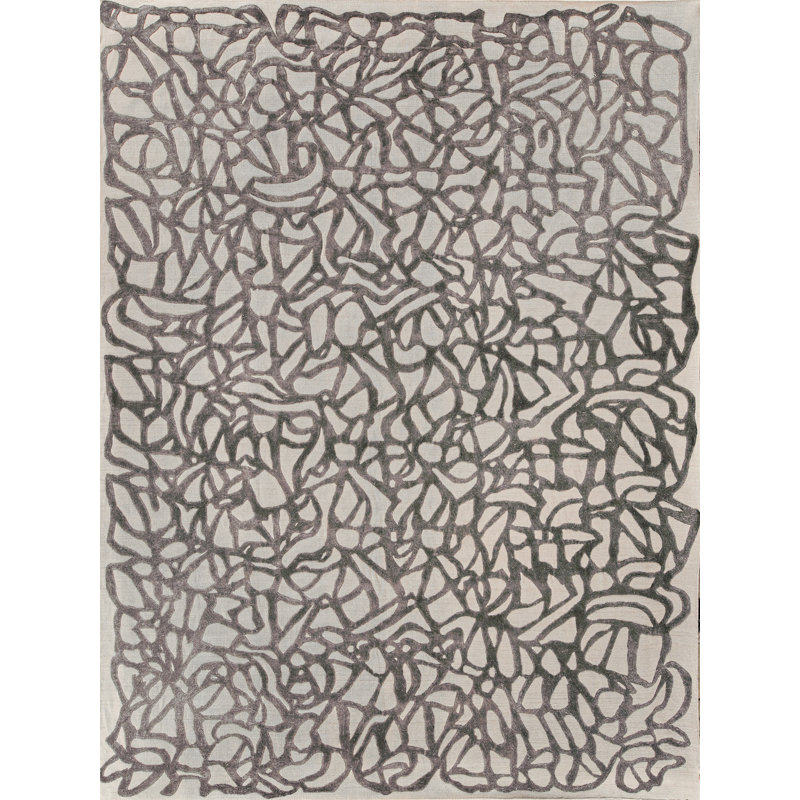 Goudy Abstract Area Rug, Rectangle 8' x 10'