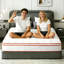 Matelas hybride de 12 po en mousse viscoélastique gélifiée et à ressorts ensachés - mi-ferme, soulagement de la pression et isolement du mouvement, matelas dans une boîte (double)-1900436426