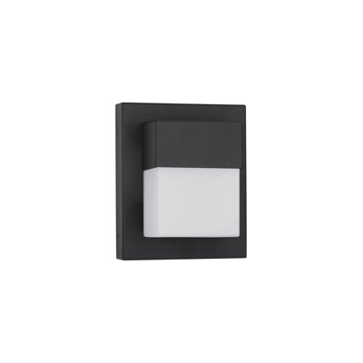 Black Integrated LED Outdoor Flush Mount