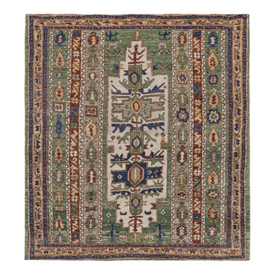Burano Hand Knotted Wool Geometric Area Rug