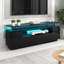 Meuble télé pour téléviseur de 75 po ou moins Zain, console télé, centre multimédia avec lumières DEL à changement de couleur-401582396