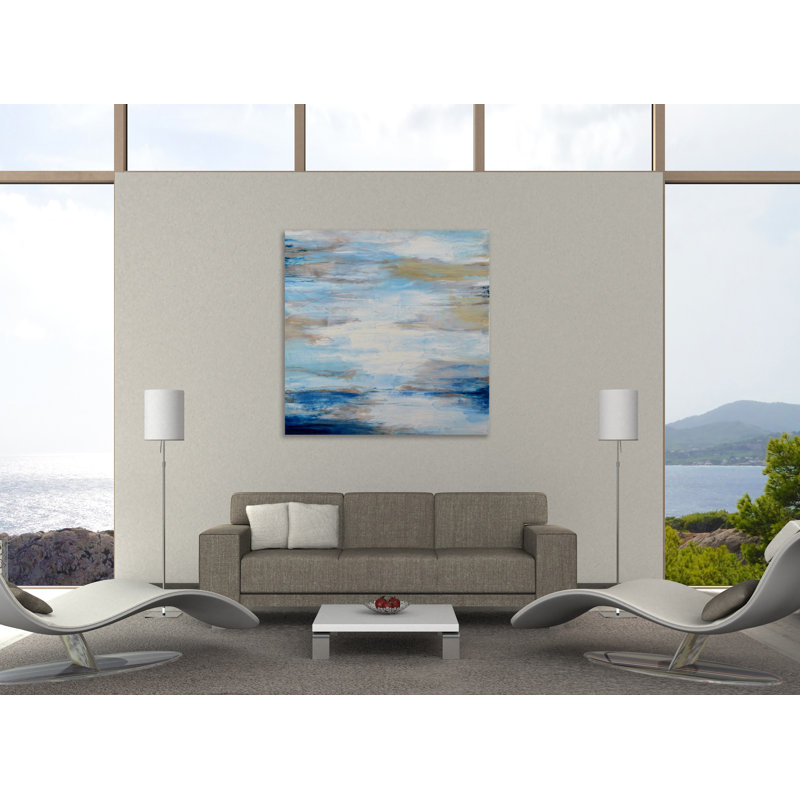 «Heaven Sent», toile tendue par Barbara Bilotta, H 12 po x l 12 po x P 1,5 po