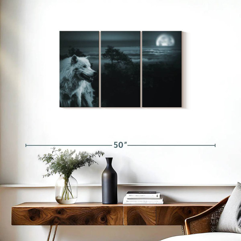 Moon Wolf, 20" H x 33" W