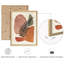 «Brown Mid Century Modern Plants», reproduction d'art encadrée, affiche, salle de bain, petit art mural-104789176-104789171