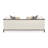 Belmont Place 3-Seater Tuxedo Sofa - Cream/Espresso