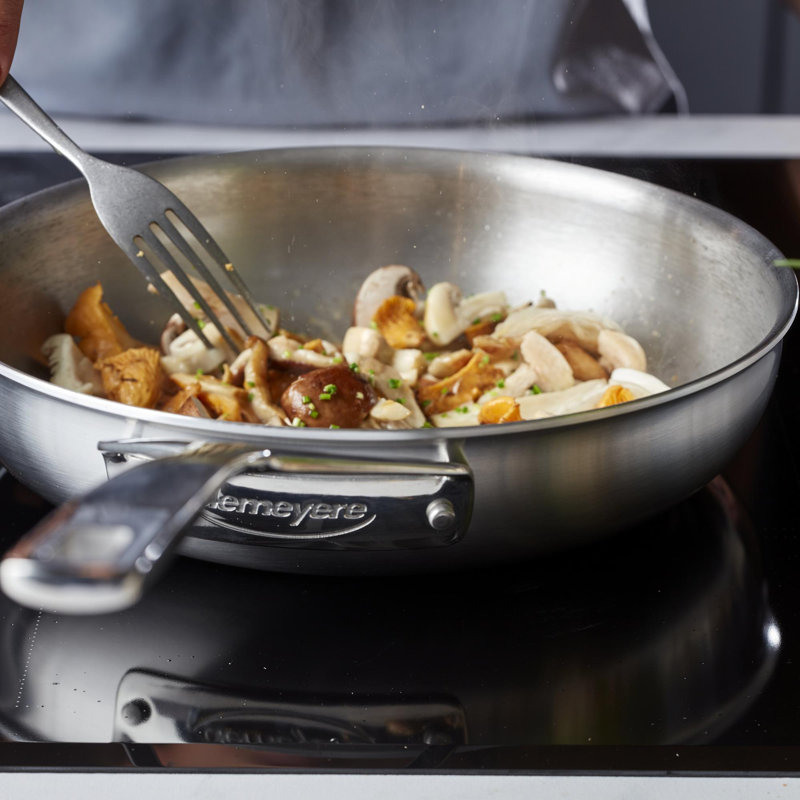 Demeyere Essential 5 5-Ply Stainless Steel Fry Pan, 8"