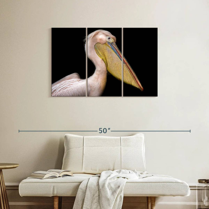 Brampt Pelican Portrait, 24" H x 38" W