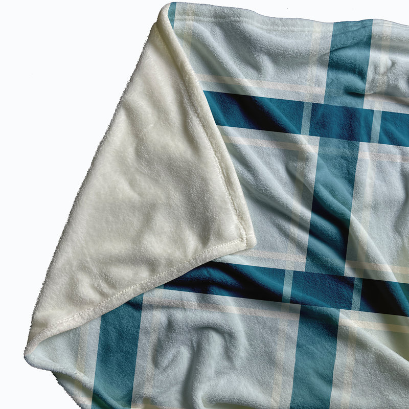 Stutz Plain Weave / Muslin Throw Blanket, Blue