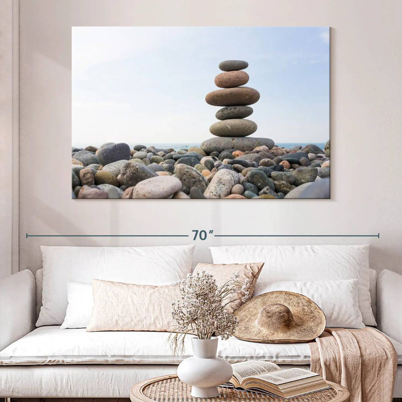 Kerrick Seaside Stone Stack, 34" H x 51" W
