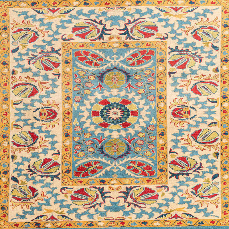 Abstract Indoor Rug, Square 8'